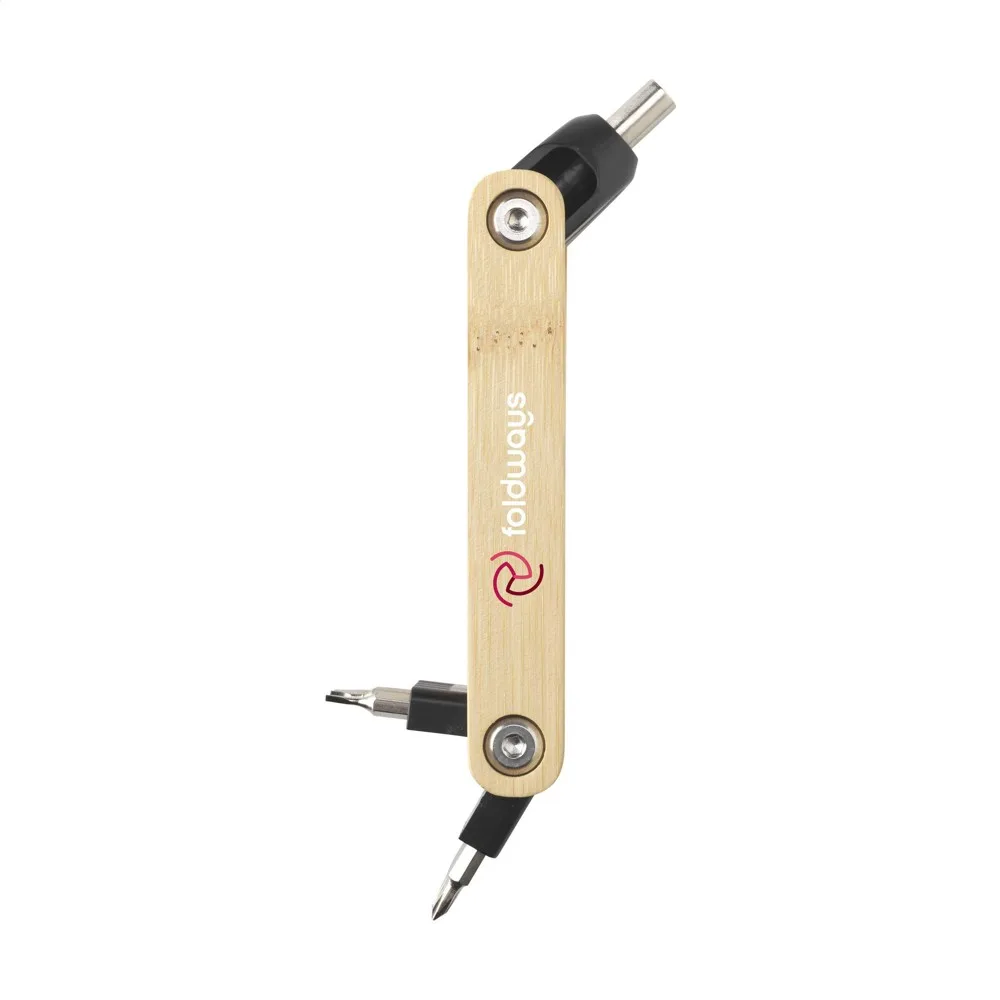 Werkzeugset Bamboo Bit Tool bedrucken magnetisch 9-teilig — Produktfoto 6