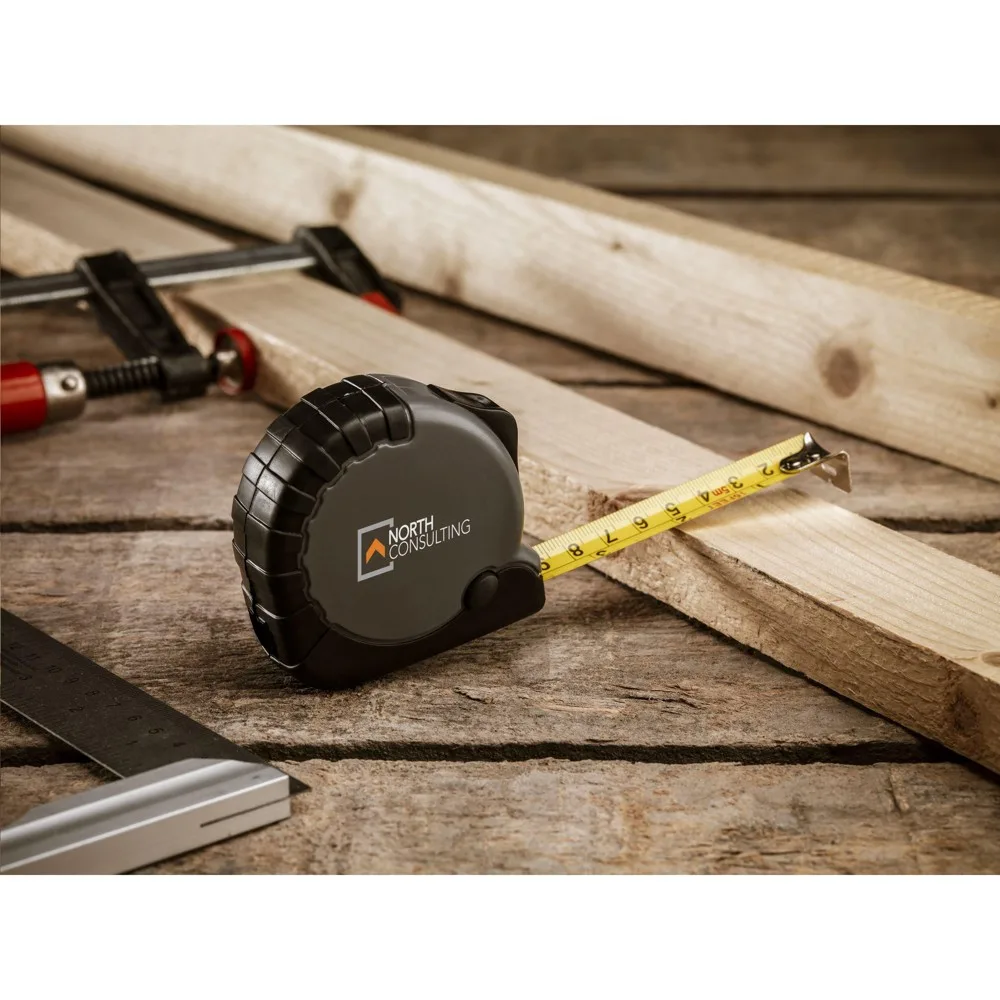 Maßband bedrucken Midland Recycled Stahl Gürtelclip 5m — Produktfoto 10
