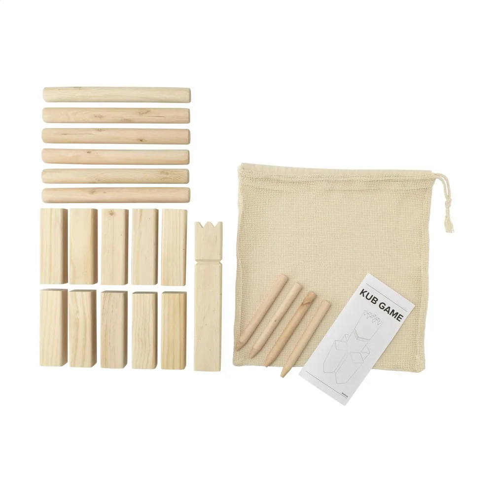 Kingdom Kubb Outdoor Game spel productfoto 3 - Hidalgo-werbeartikel Kingdom Kubb Outdoor Game spel — productfoto 3