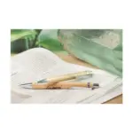 Printed Boston Bamboo Pen Silver Metal Clip Sustainable — product photo 6