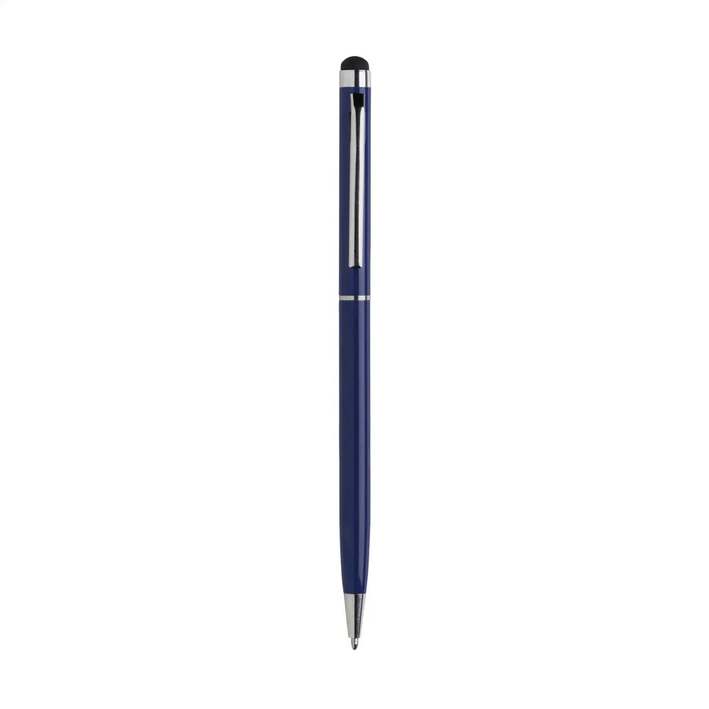 Printed Metal Stylus Touch Ballpoint Pen Blue Ink Standard