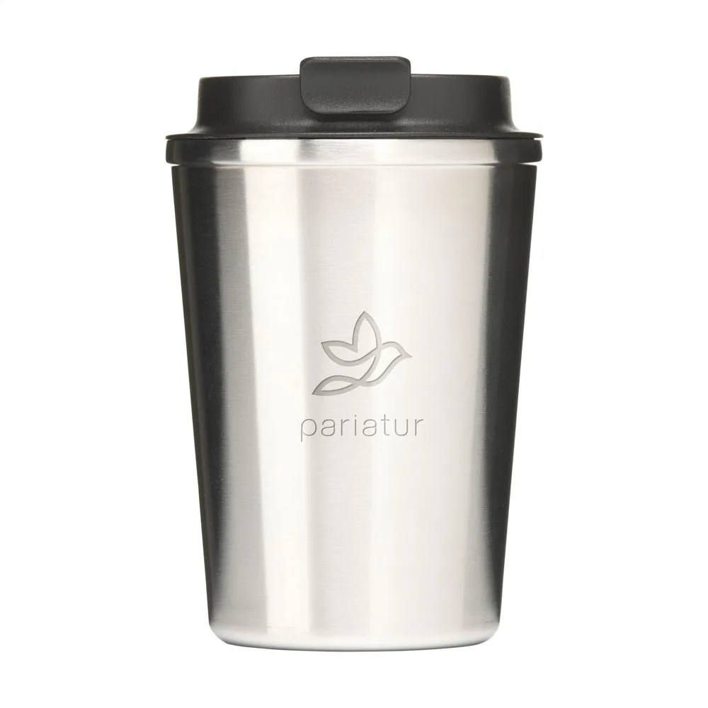 Kaffi RCS Recycled Coffee Mug 300 ml thermosbeker zilver - Bidons & Shakers Kaffi RCS Recycled Coffee Mug 300 ml thermosbeker, zilver