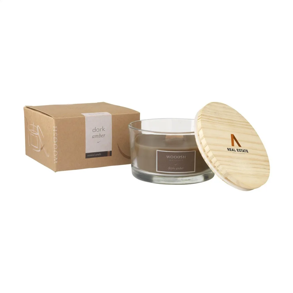 Wooosh Flame Scented Candle Dark Amber geurkaars productfoto 4 - Hidalgo-werbeartikel Wooosh Flame Scented Candle Dark Amber geurkaars — productfoto 4