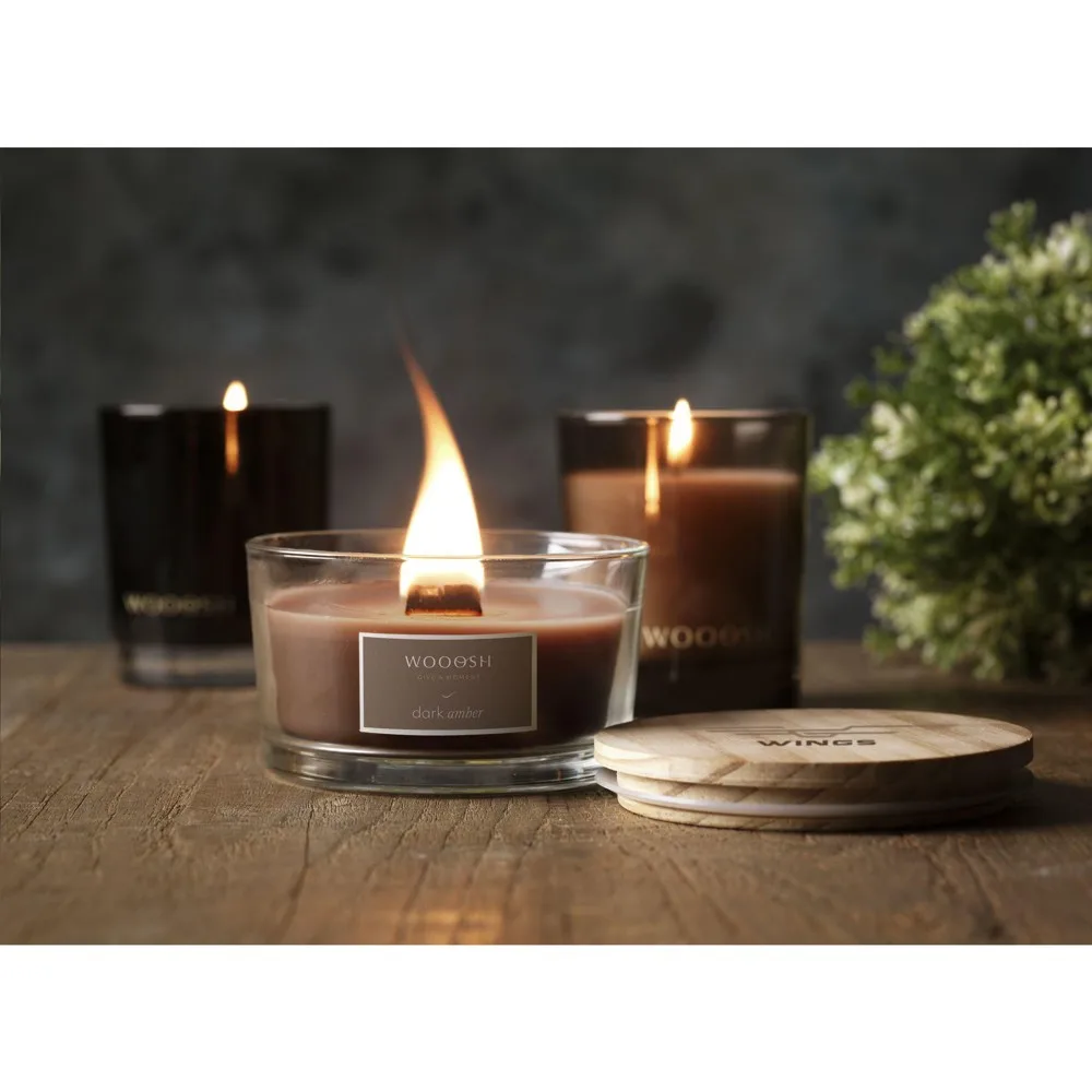 Wooosh Flame Scented Candle Dark Amber geurkaars productfoto 8 - Hidalgo-werbeartikel Wooosh Flame Scented Candle Dark Amber geurkaars — productfoto 8