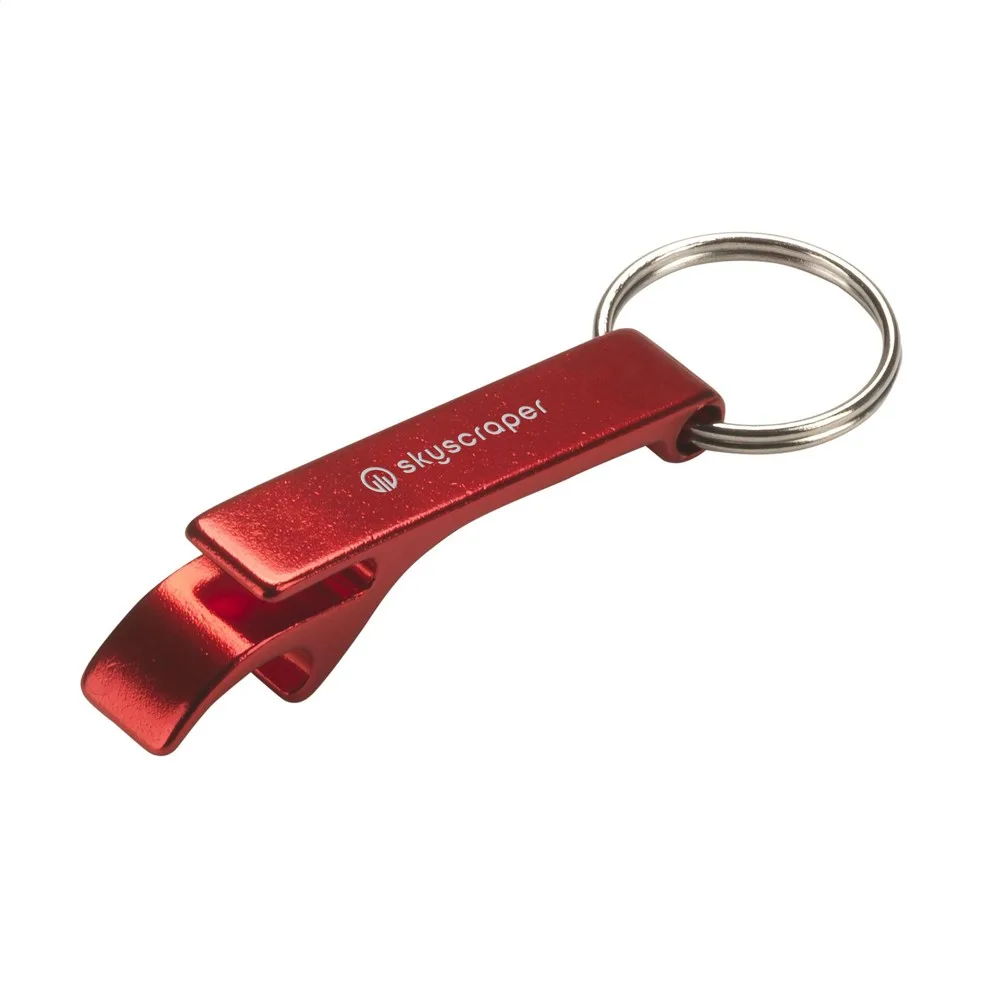 OpenUp opener sleutelhanger rood ± pms 207 - Hidalgo-werbeartikel OpenUp opener sleutelhanger, rood (± pms 207)