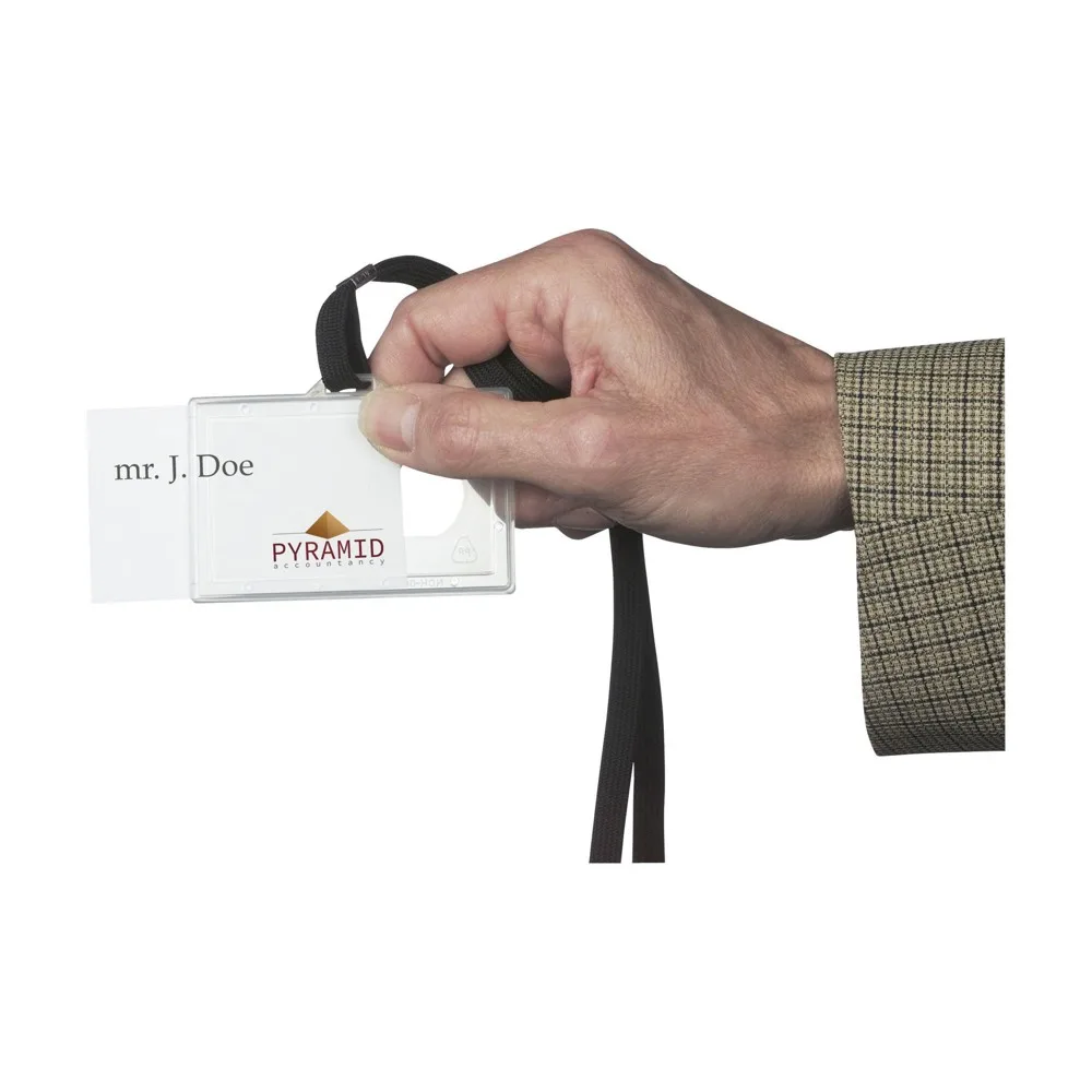 LanyardBadge keycord naamkaarthouder productfoto 3 - Hidalgo-werbeartikel LanyardBadge keycord naamkaarthouder — productfoto 3