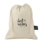 Gift Pouch Naturel GRS Recycled Cotton (150 g/m²) S