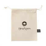 Gift Pouch Naturel GRS Recycled Cotton (150 g/m²) S — productfoto 3