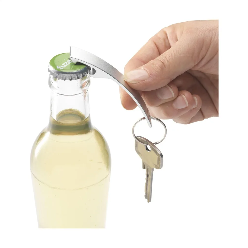 Recycled Alu GRS Bottle Opener Keychain Printed Light Small — product photo 21