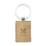 Bamboo Key Rectangle sleutelhanger — productfoto 4