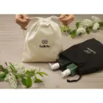 Gift Pouch Naturel GRS Recycled Cotton (150 g/m²) M — productfoto 2