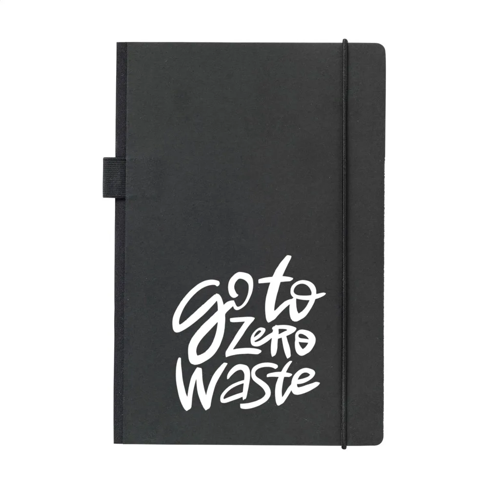 Craftnote Notebook A5 notitieboek zwart ± pms black 6u - Hidalgo-werbeartikel Craftnote Notebook A5 notitieboek, zwart (± pms black 6u)