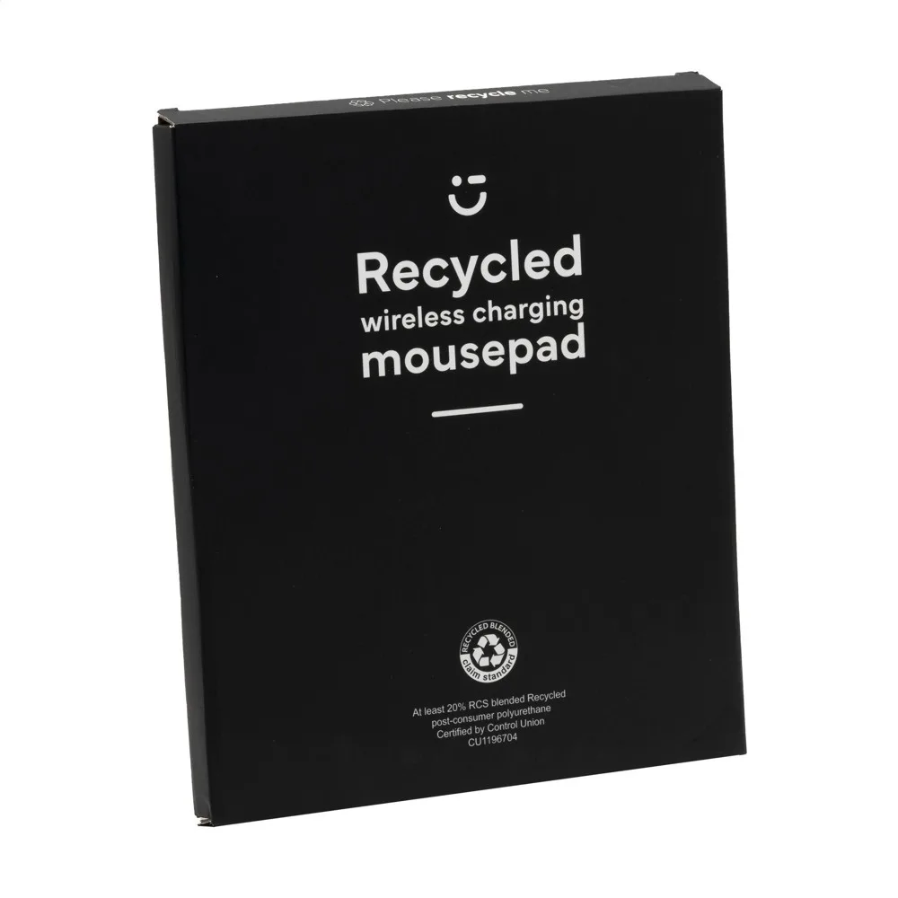 RCS Recycled Wireless Charging Mousepad productfoto 6 - Hidalgo-werbeartikel RCS Recycled Wireless Charging Mousepad — productfoto 6