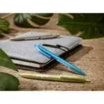 Kugelschreiber Trigo bedrucken Weizenstroh Blau Klein — Produktfoto 2