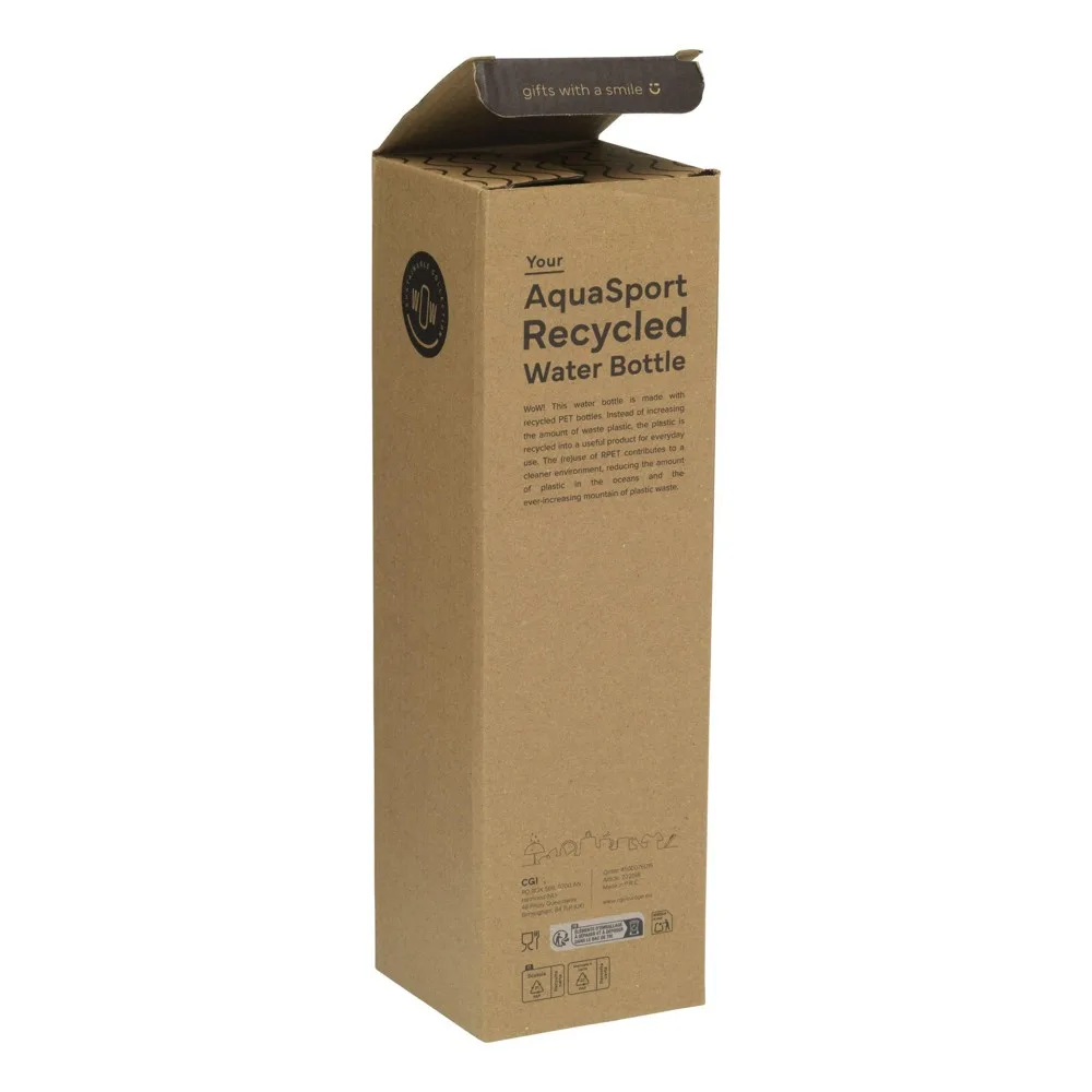 AquaSport RCS Recycled Water Bottle 1 L productfoto 7 - Bidons & Shakers AquaSport RCS Recycled Water Bottle 1 L — productfoto 7