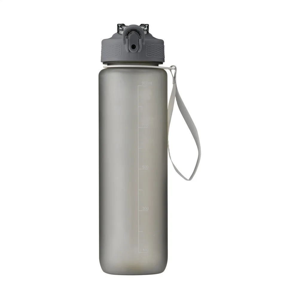 AquaSport RCS Recycled Water Bottle 1 L grijs ± pms cool gray 2c - Bidons & Shakers AquaSport RCS Recycled Water Bottle 1 L, grijs (± pms cool gray 2c)
