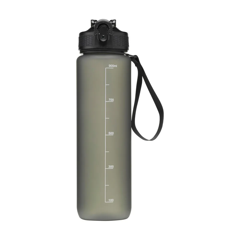 AquaSport RCS Recycled Water Bottle 1 L zwart - Bidons & Shakers AquaSport RCS Recycled Water Bottle 1 L, zwart