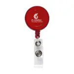 BadgeClip badgehouder, transparant rood (± pms 200)