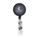 BadgeClip badgehouder, transparant zwart (± pms black)