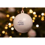Kerstbal Ø 7 cm Recycled PP - Made in Europe — productfoto 7