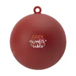 Kerstbal Ø 7 cm Recycled PP - Made in Europe, rood (± pms 3517)