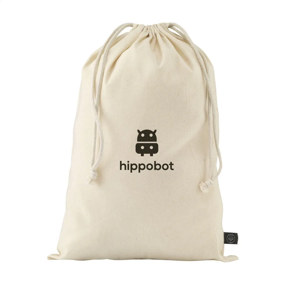 Gift Pouch Naturel GRS Recycled Cotton (150 g/m²) L