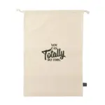 Gift Pouch Naturel GRS Recycled Cotton (150 g/m²) L — productfoto 3