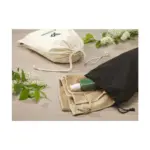 Gift Pouch Naturel GRS Recycled Cotton (150 g/m²) L — productfoto 5
