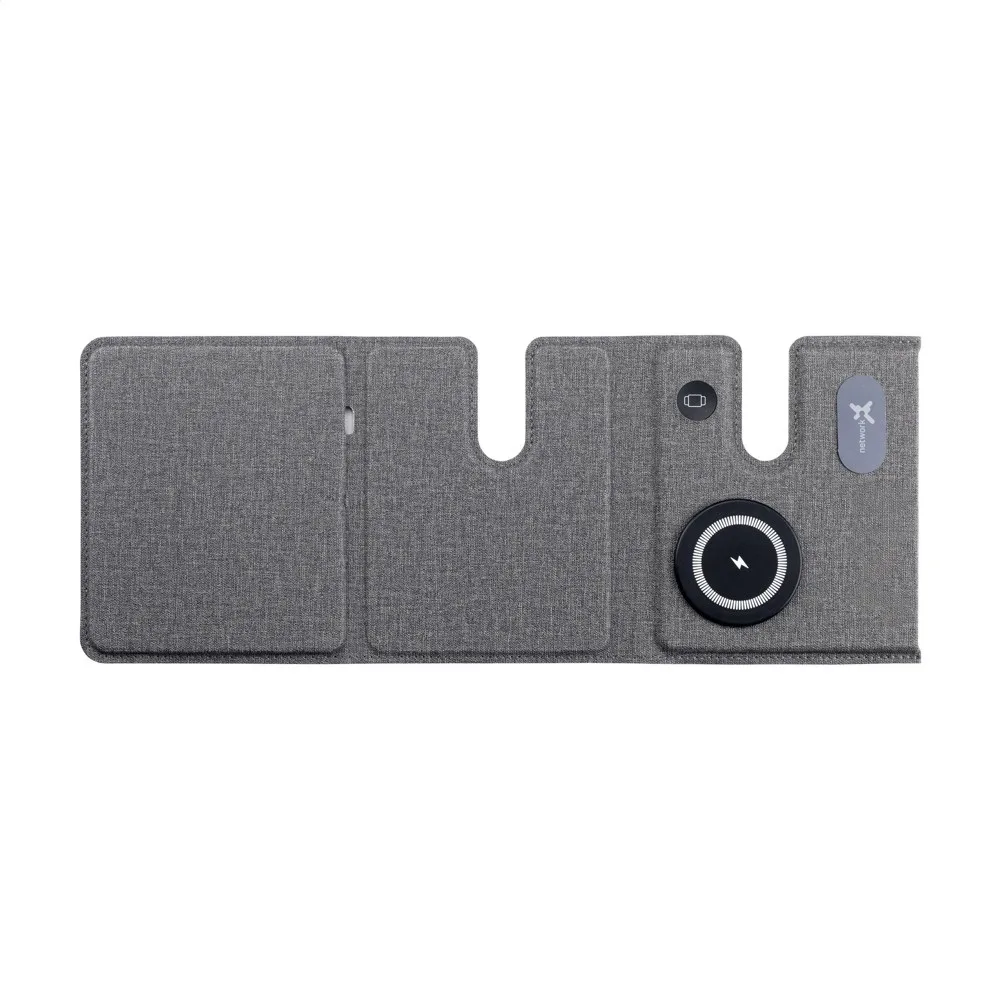 Triplo RCS Wireless Charging Station oplader productfoto 8 - Hidalgo-werbeartikel Triplo RCS Wireless Charging Station oplader — productfoto 8
