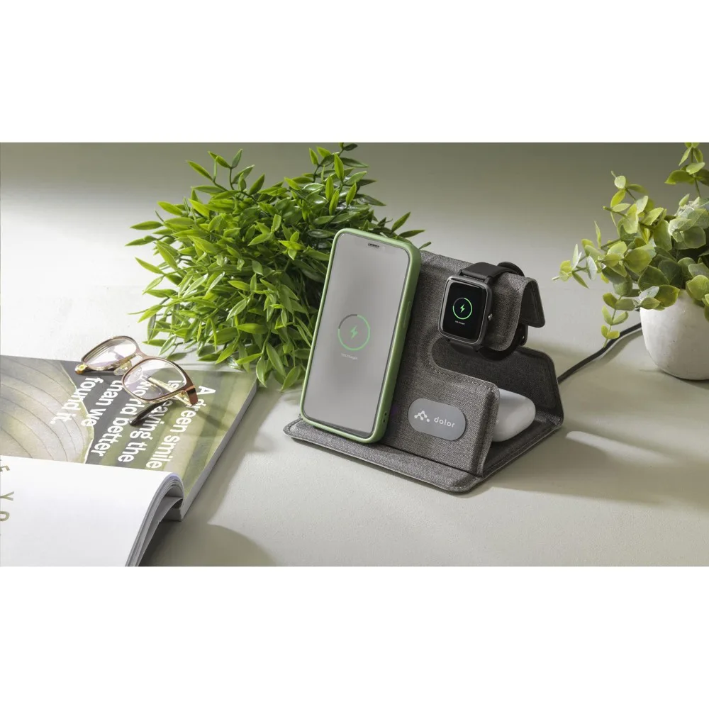 Triplo RCS Wireless Charging Station oplader productfoto 10 - Hidalgo-werbeartikel Triplo RCS Wireless Charging Station oplader — productfoto 10