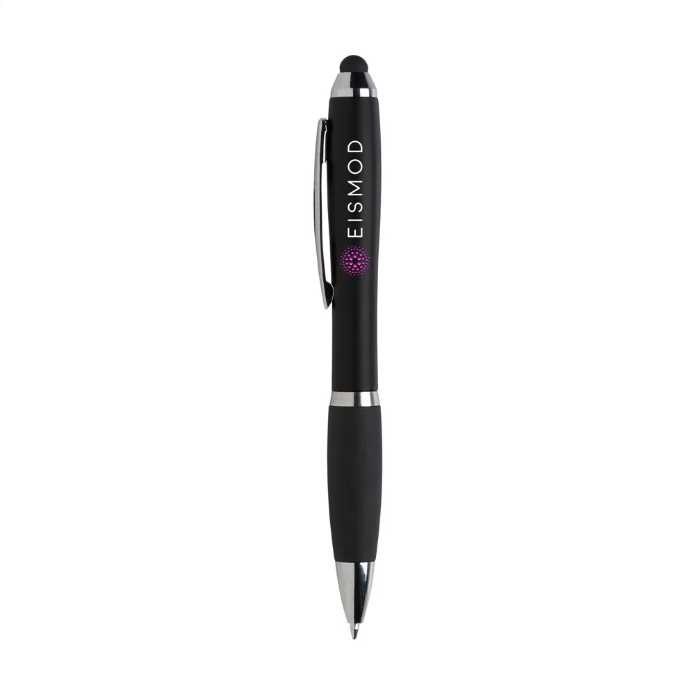 Athos Colour Touch stylus pennen zwart ± pms black - Hidalgo-werbeartikel Athos Colour Touch stylus pennen, zwart (± pms black)