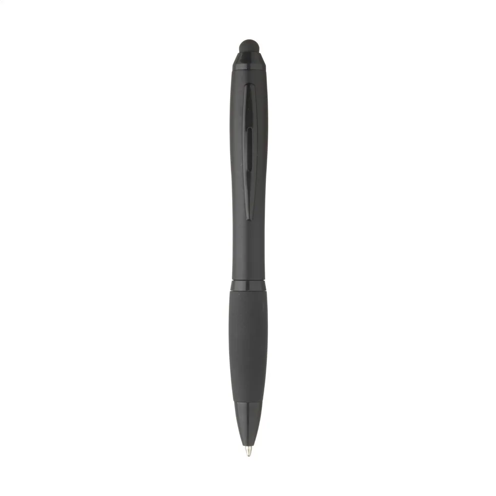 Athos Colour Touch stylus pennen zwart-zwart - Hidalgo-werbeartikel Athos Colour Touch stylus pennen, zwart-zwart