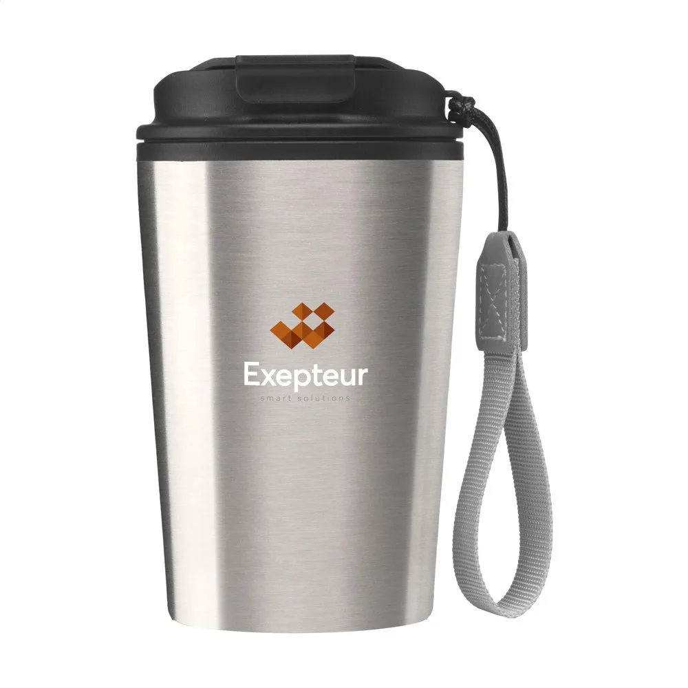 Wooosh RCS Varga Travel Mug 400 ml zilver - Hidalgo-werbeartikel Wooosh RCS Varga Travel Mug 400 ml, zilver