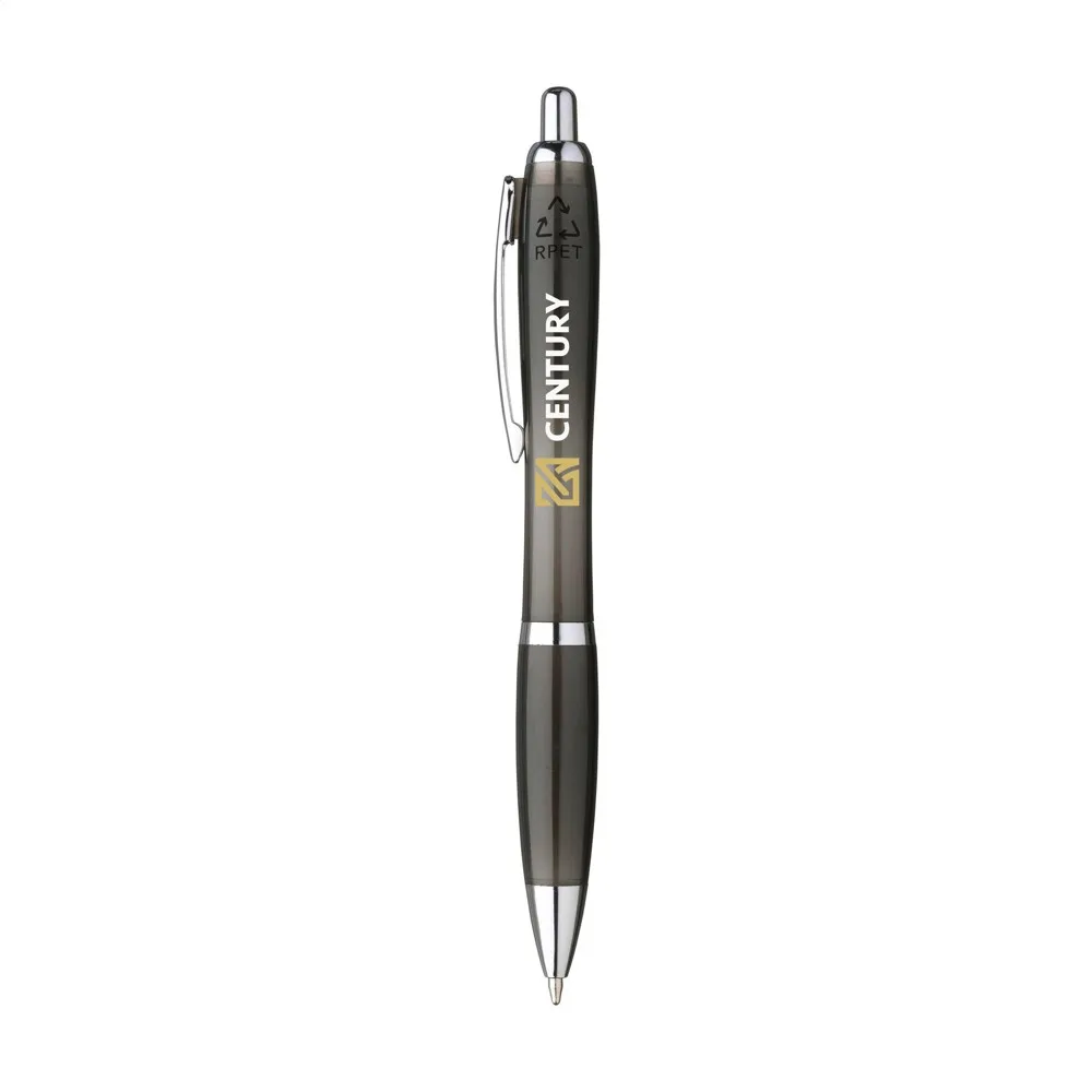 Athos GRS RPET pennen zwart ± pms black - Hidalgo-werbeartikel Athos GRS RPET pennen, zwart (± pms black)