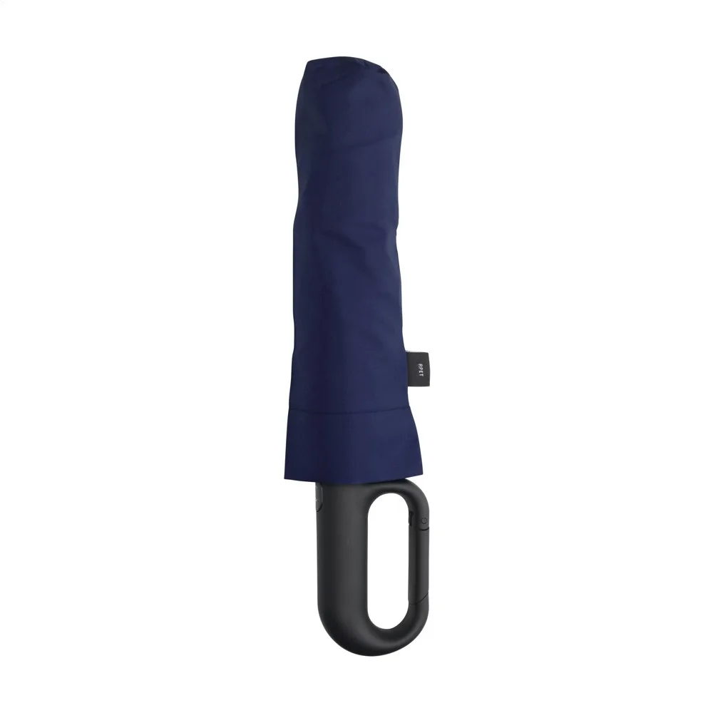 Carabiner RCS RPET opvouwbare paraplu 21 inch productfoto 5 - Hidalgo-werbeartikel Carabiner RCS RPET opvouwbare paraplu 21 inch — productfoto 5