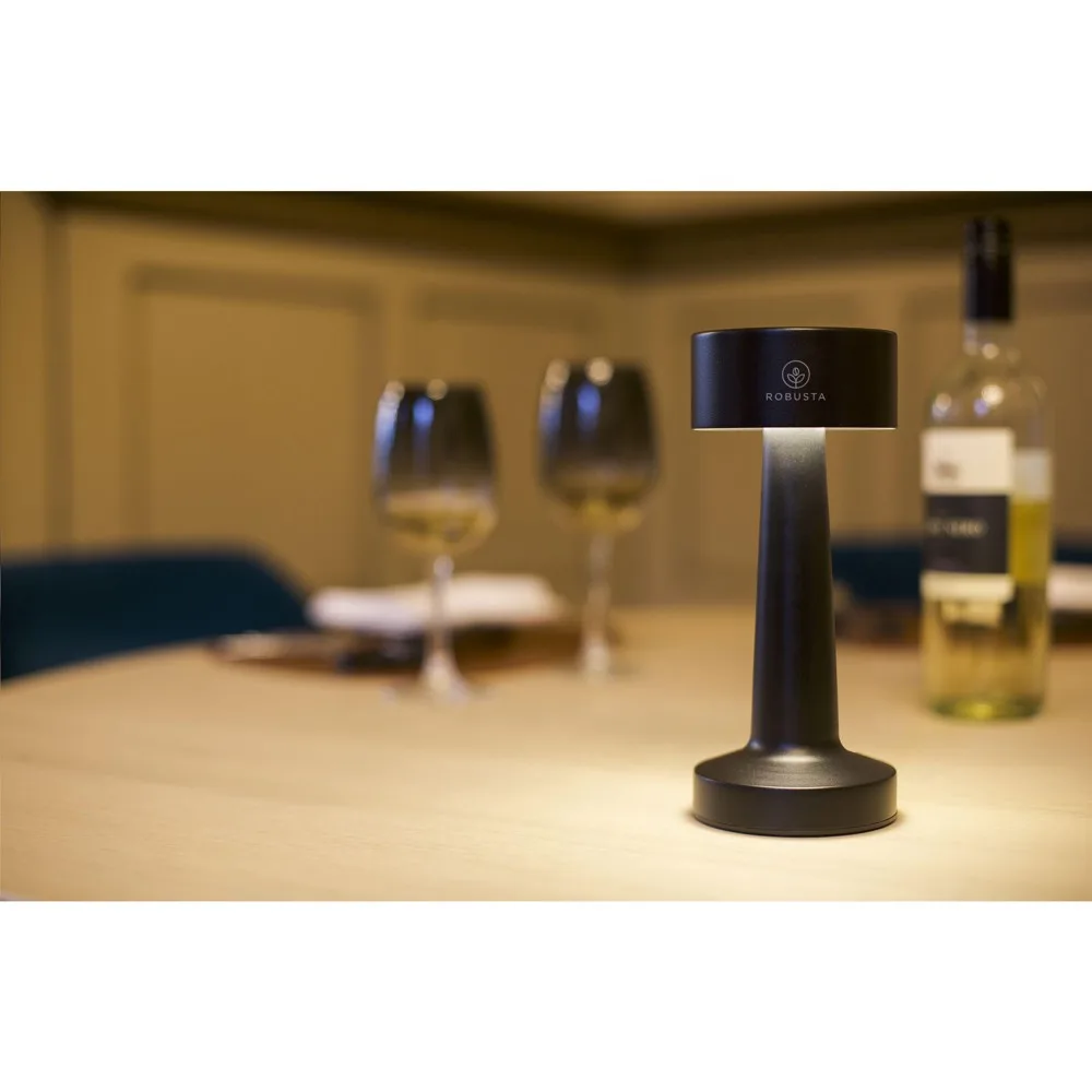 Akku-Tischleuchte Wooosh Luce RCS bedrucken Metall USB-C — Produktfoto 2
