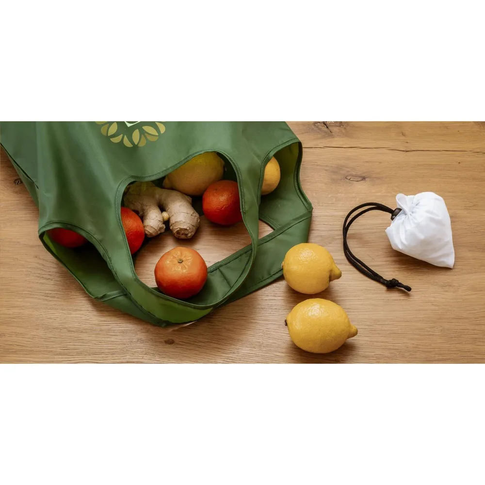 Foldable Strawberry Bag Printed Sustainable GRS RPET 8L — product photo 7