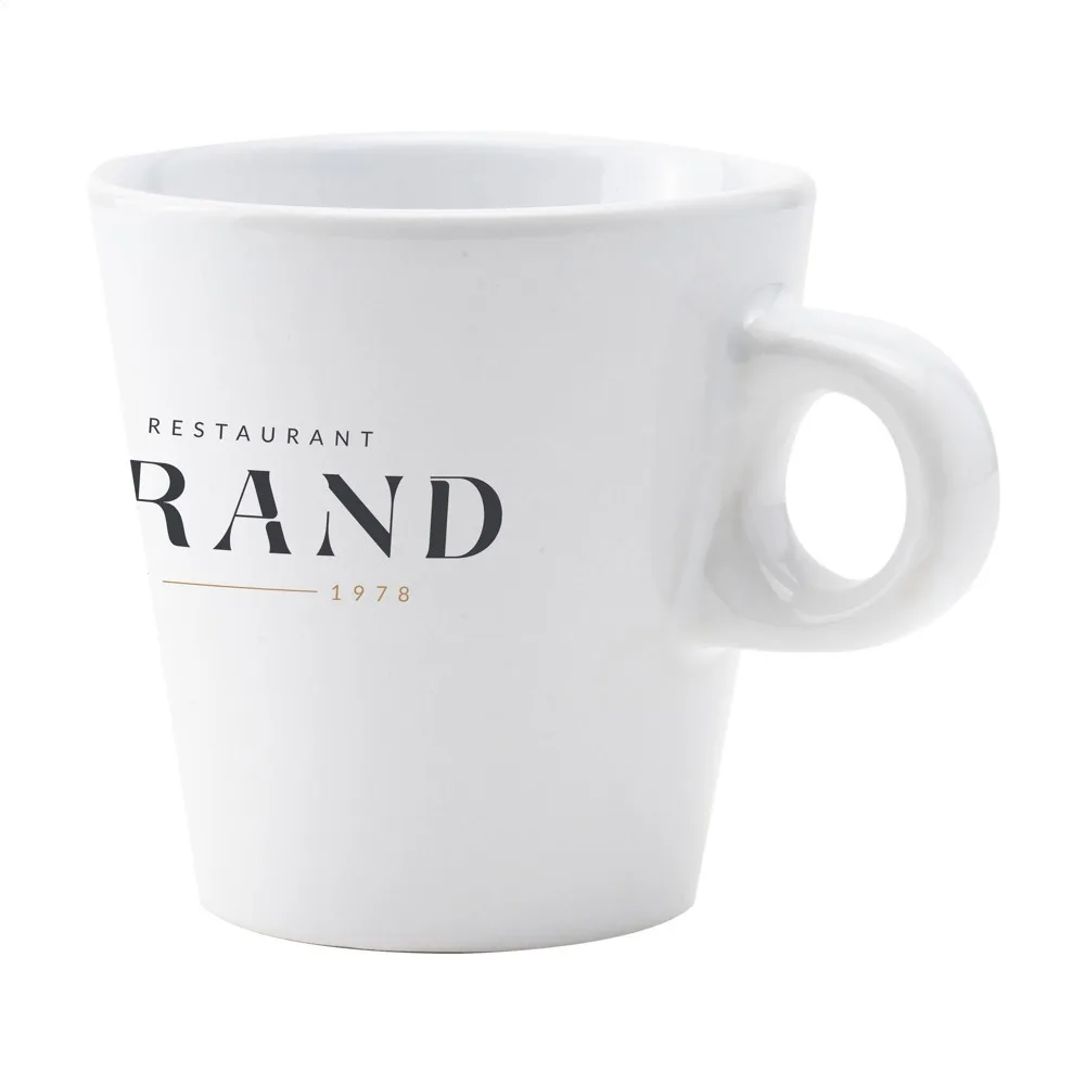 Tasse Napoli bedrucken Weiß Keramik spülmaschinenfest 200ml — Produktfoto 3