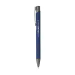 Ebony Soft RCS Recycled Alu SoftTouch Pen navy ± pms 281c - Hidalgo-werbeartikel Ebony Soft RCS Recycled Alu SoftTouch Pen, navy (± pms 281c)