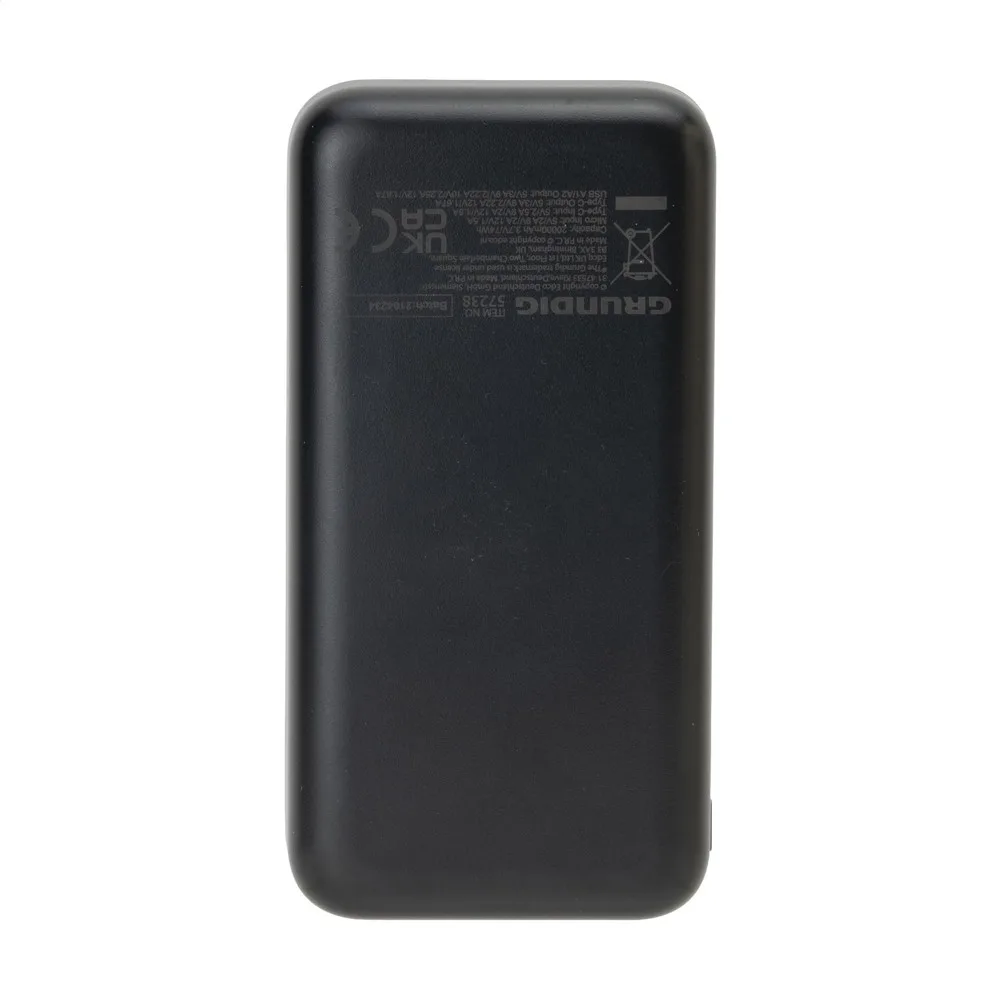 Grundig Powerbank 20000 mAh oplader productfoto 4 - Hidalgo-werbeartikel Grundig Powerbank 20000 mAh oplader — productfoto 4