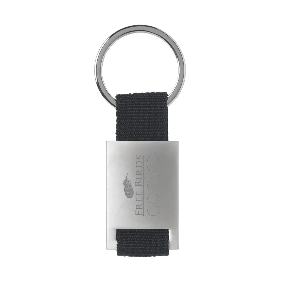 Eloy sleutelhanger zwart ± pms black - Hidalgo-werbeartikel Eloy sleutelhanger, zwart (± pms black)