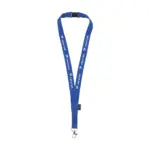 Lanyard Safety GRS RPET 2 cm keycord blauw ± pms 293c - Hidalgo-werbeartikel Lanyard Safety GRS RPET 2 cm keycord, blauw (± pms 293c)