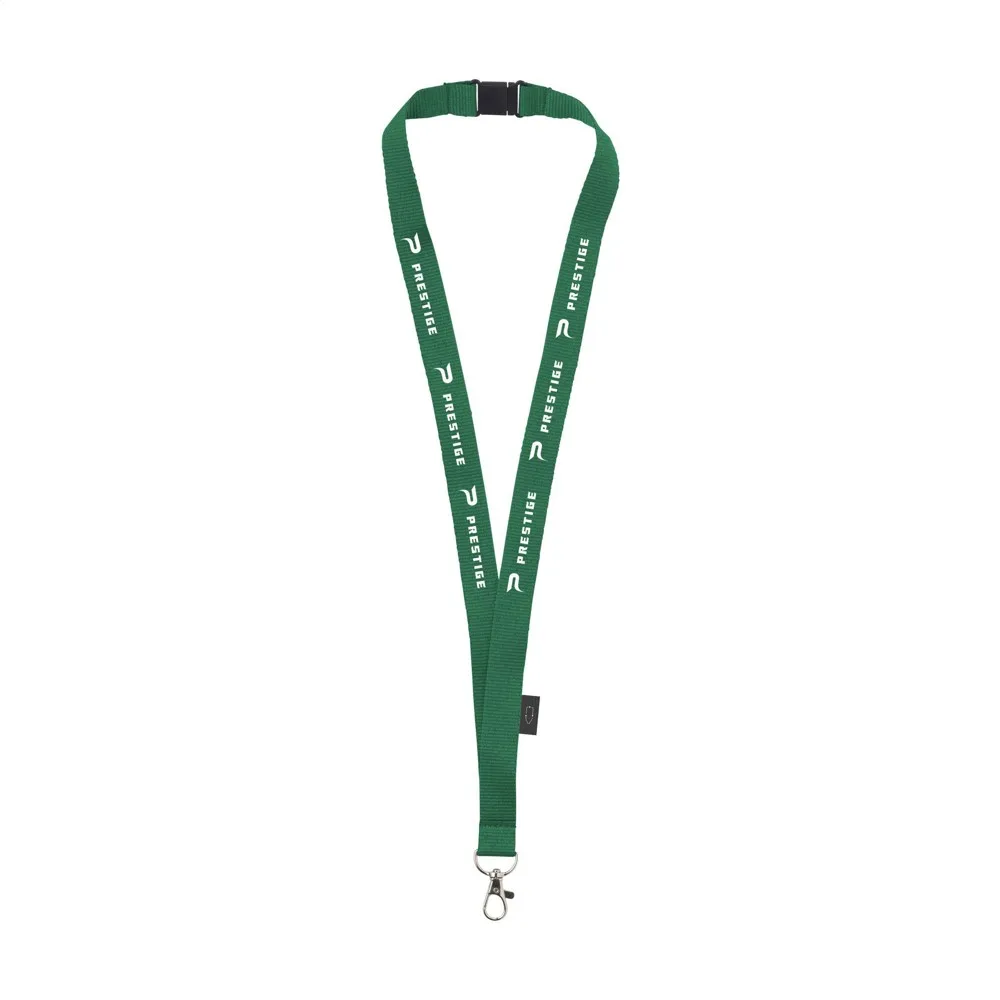 Lanyard Safety GRS RPET 2 cm keycord groen ± pms 348c - Hidalgo-werbeartikel Lanyard Safety GRS RPET 2 cm keycord, groen (± pms 348c)