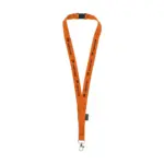 Lanyard Safety GRS RPET 2 cm keycord oranje ± pms 1505c - Hidalgo-werbeartikel Lanyard Safety GRS RPET 2 cm keycord, oranje (± pms 1505c)