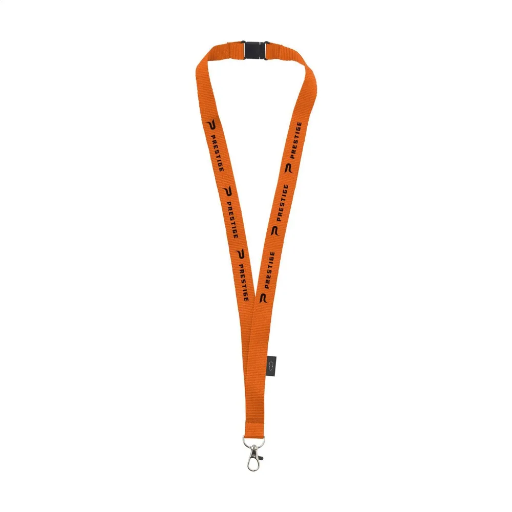 Lanyard Safety GRS RPET 2 cm keycord oranje ± pms 1505c - Hidalgo-werbeartikel Lanyard Safety GRS RPET 2 cm keycord, oranje (± pms 1505c)