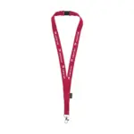 Lanyard Safety GRS RPET 2 cm keycord rood ± pms 185c - Hidalgo-werbeartikel Lanyard Safety GRS RPET 2 cm keycord, rood (± pms 185c)