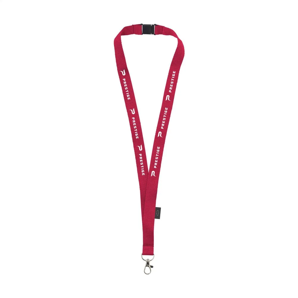 Lanyard Safety GRS RPET 2 cm keycord rood ± pms 185c - Hidalgo-werbeartikel Lanyard Safety GRS RPET 2 cm keycord, rood (± pms 185c)
