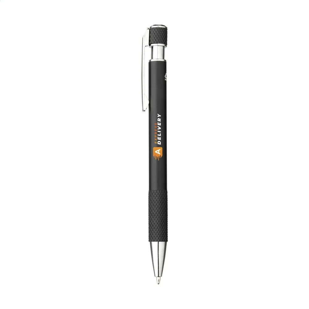 Grip It RCS Recycled Alu Pen zwart - Hidalgo-werbeartikel Grip It RCS Recycled Alu Pen, zwart