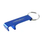 Alu Opener Phone Stand GRS Recycled, blauw (± pms 280c)