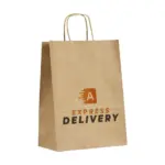 Pagari Paper Bag A4 papieren tas, bruin